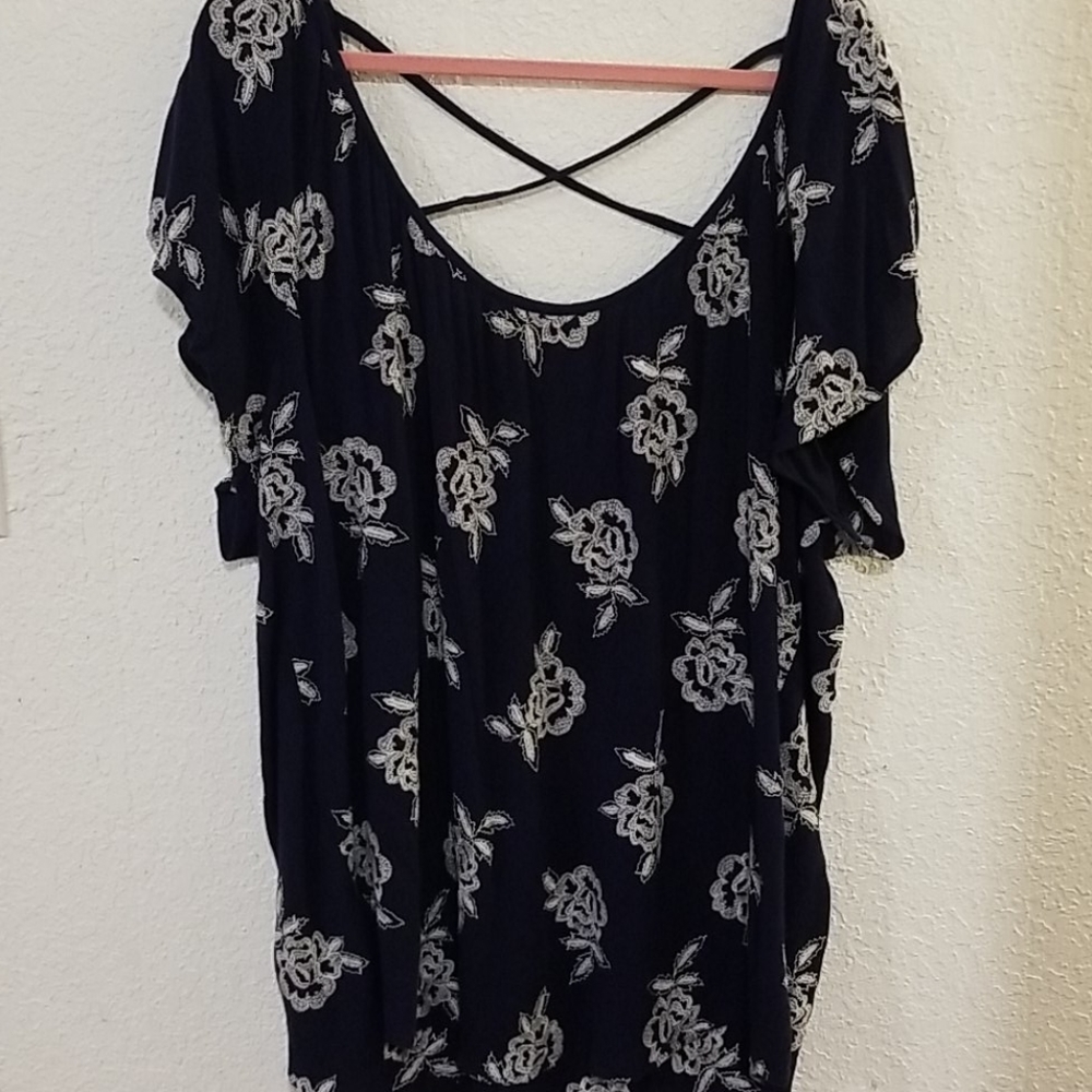 Navy Torrid blouse